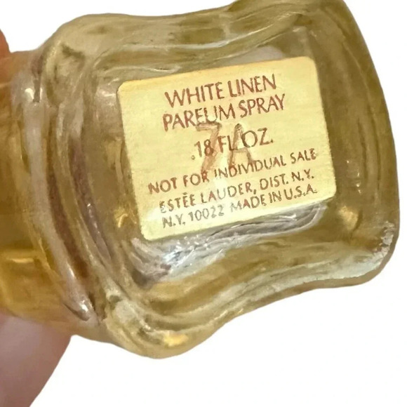Estee Lauder White Linen Perfume Scent Five Mini Bottles Size .18 Fluid Ounces - Picture 8 of 8